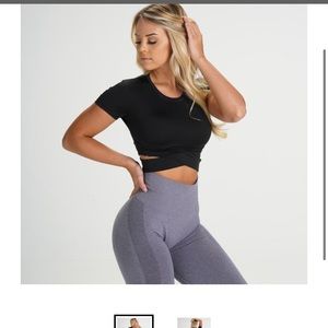 nvgtn black cross body tee